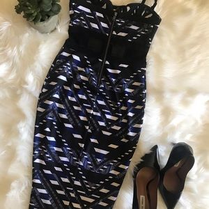 Material Girl Bandage Midi Dress